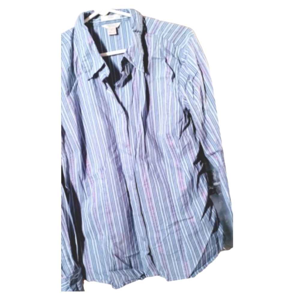 Blue stretch blouse Christopher and banks lg